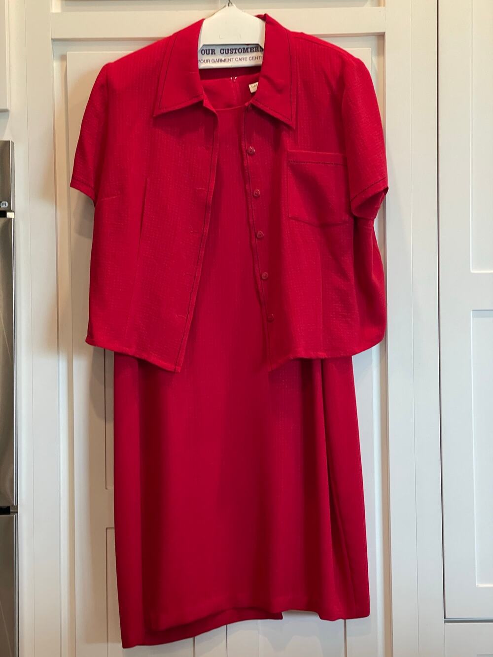 Lady Dorby red dress suit set 22W  90's Y2K  vintage Style